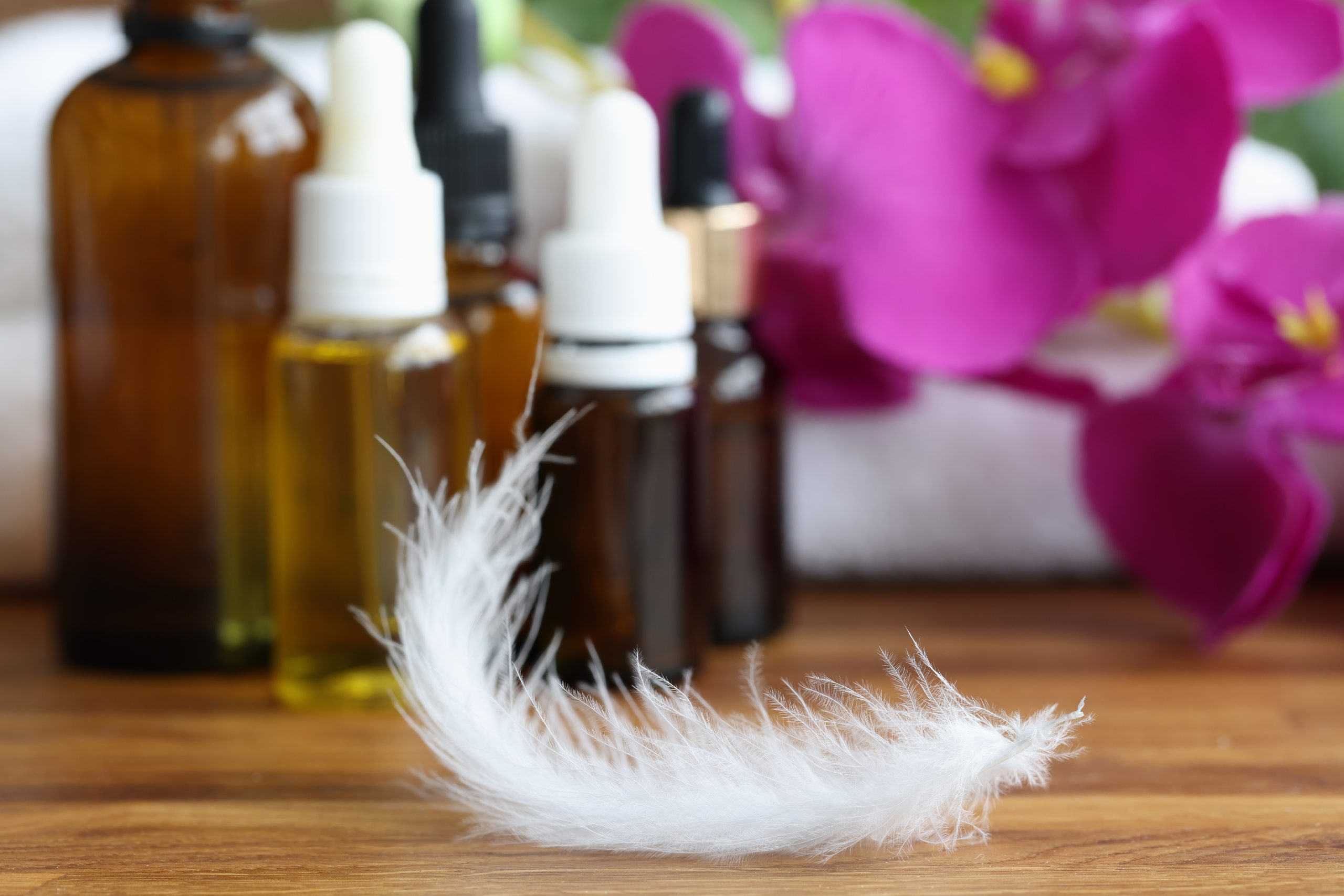 Proper dilution of essential oils with coconut oil for safe hygiene application.