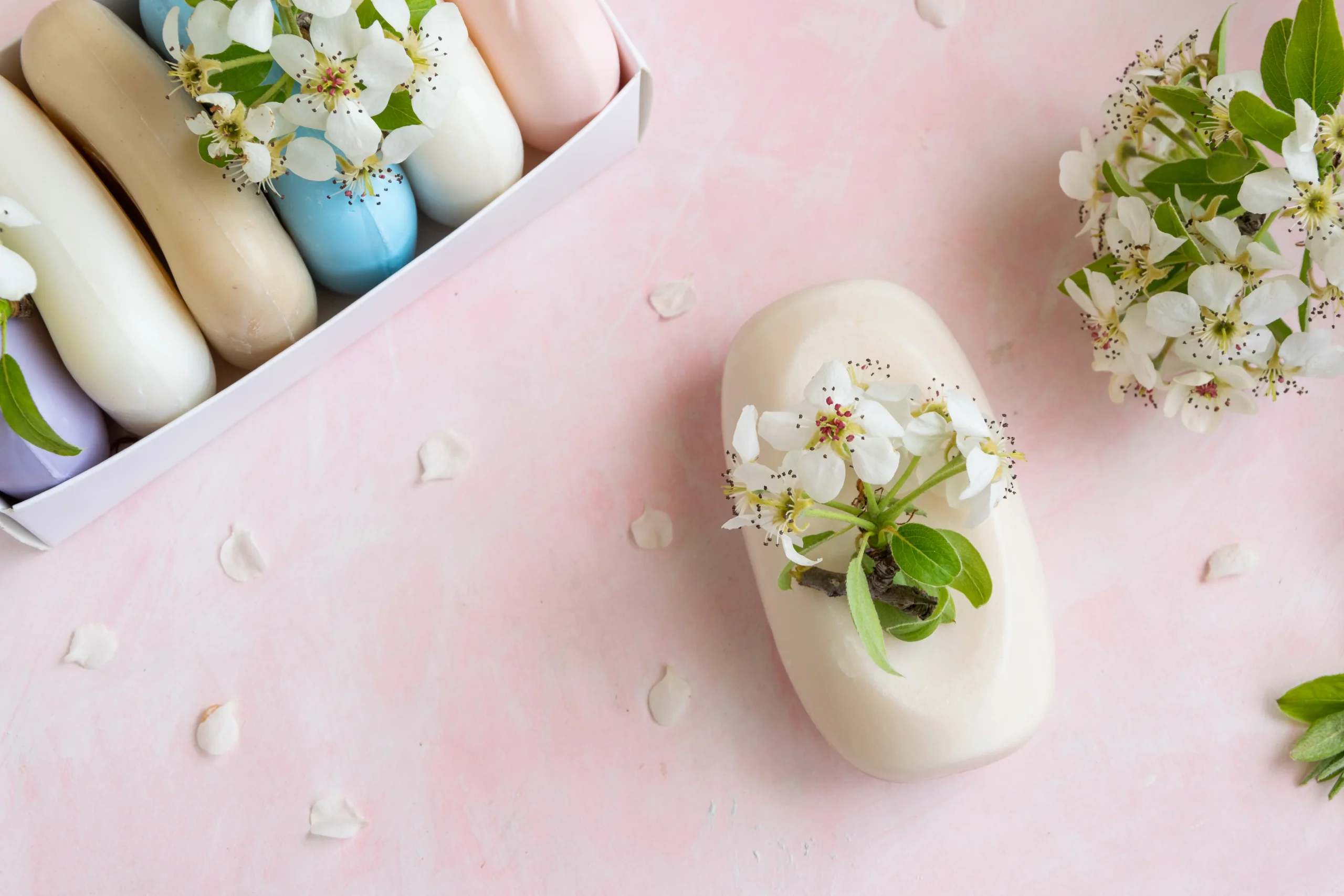 Castile soap for feminine hygiene with lavender and chamomile for soothing care