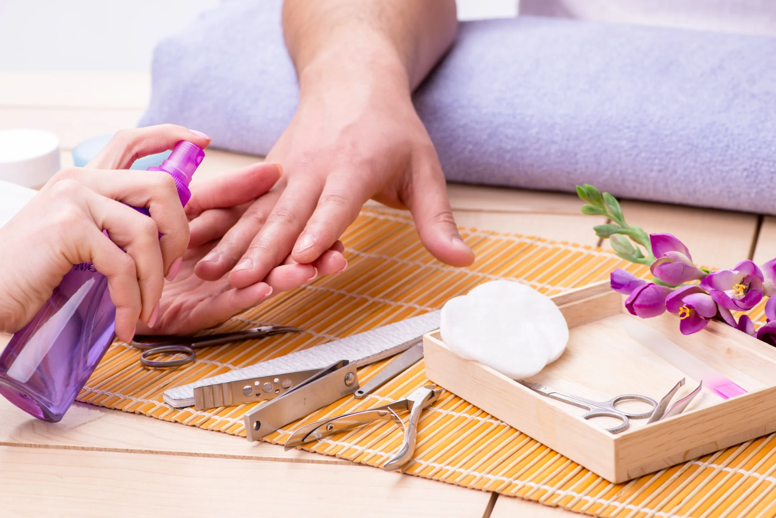 Essential manicure and pedicure kit for at-home nail care.