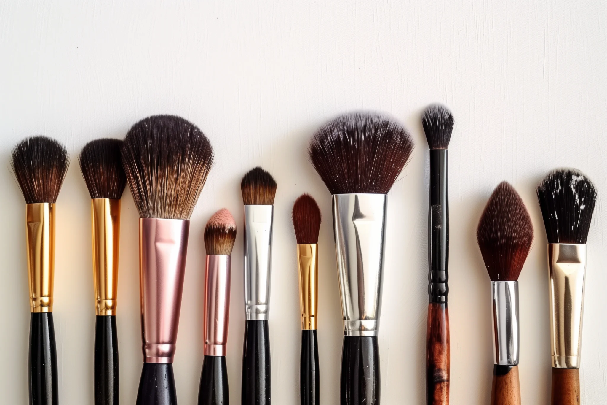 Beginner makeup brushes set for flawless beauty application.