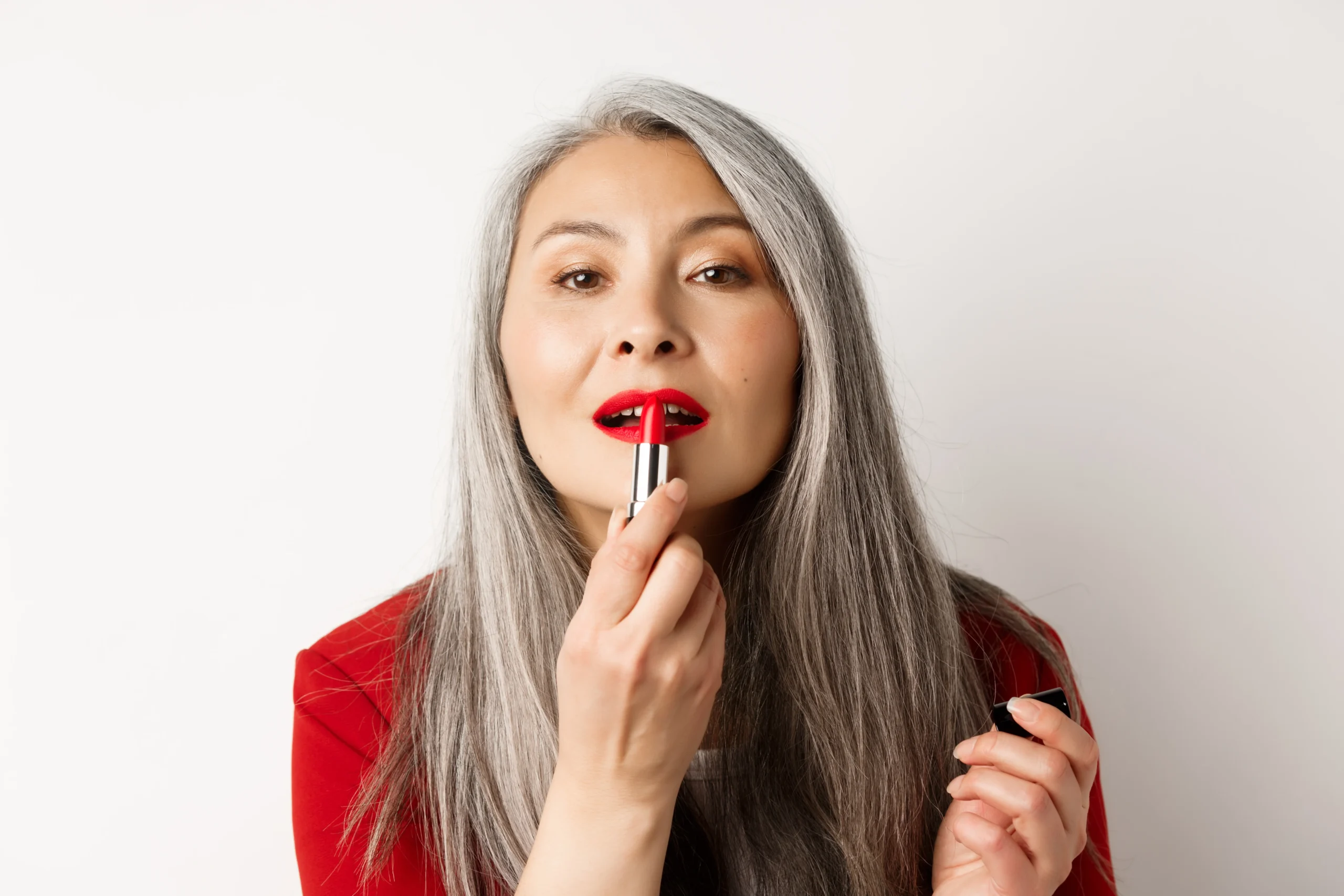 Best lipstick shades for mature wrinkled lips in nude and berry tones.