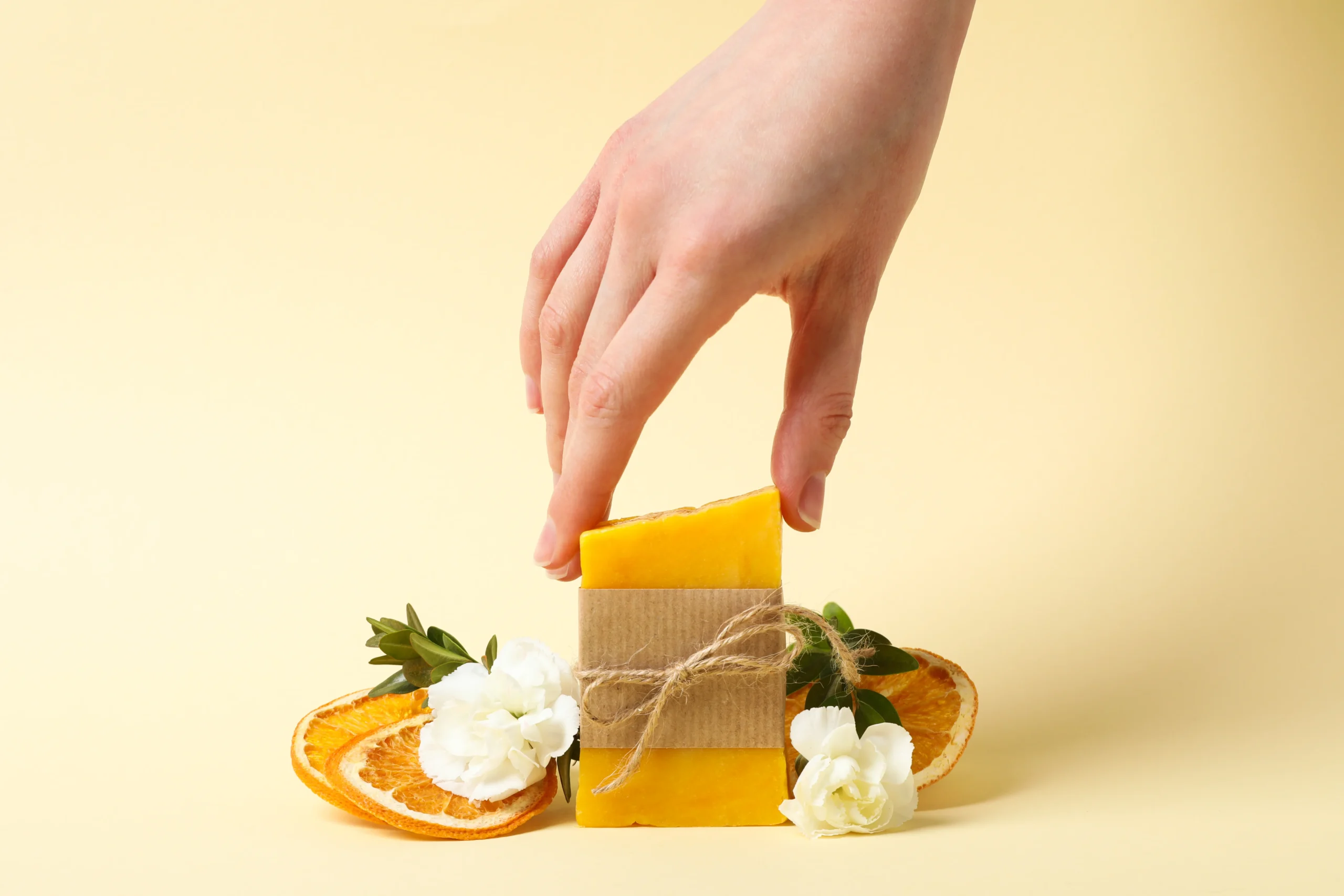 Organic feminine hygiene soap for sensitive intimate skin.