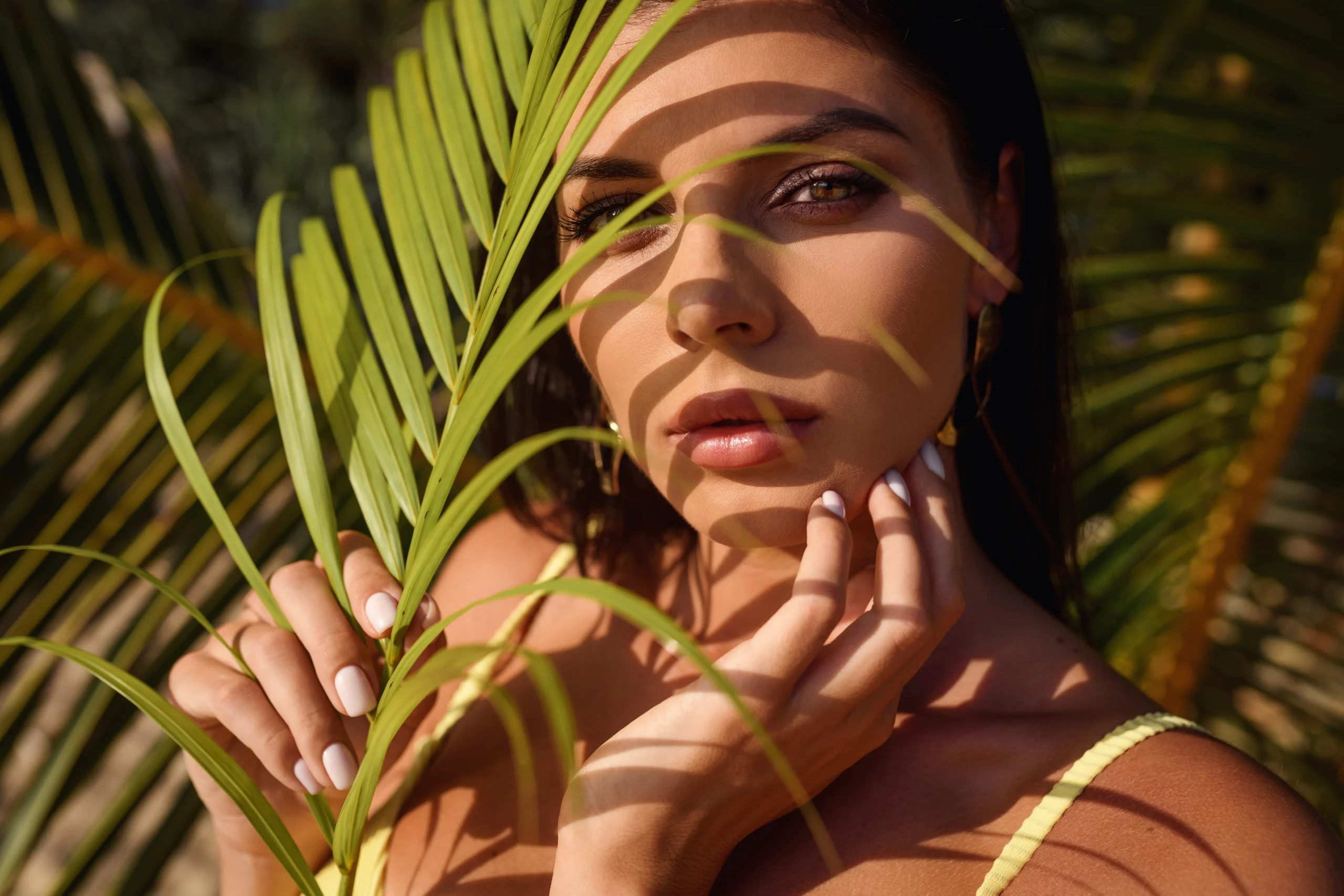Morning skincare routine for sun spots with brightening serum and SPF.