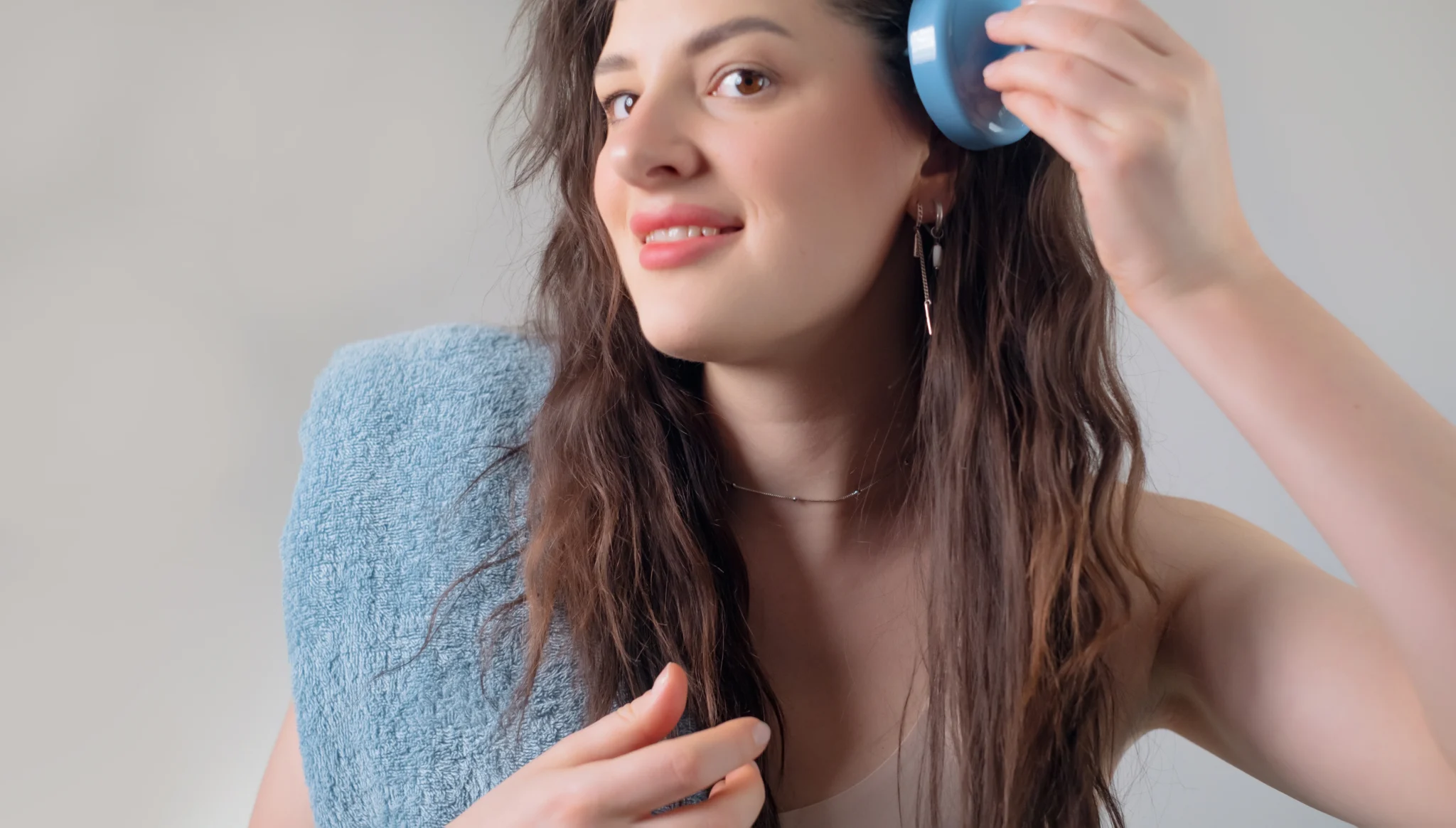 Gentle scalp massage to stimulate blood flow and strengthen hair roots